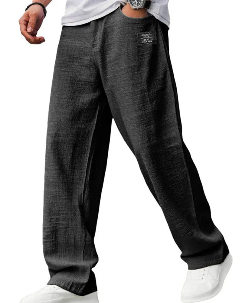 Bukser Herre Pustende Rett Ben