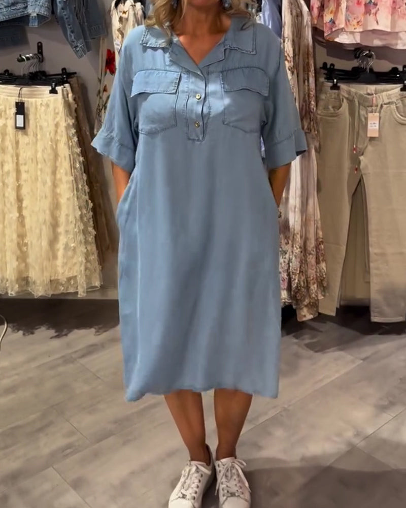 Kjole Jakkeslag Knapp A-kant