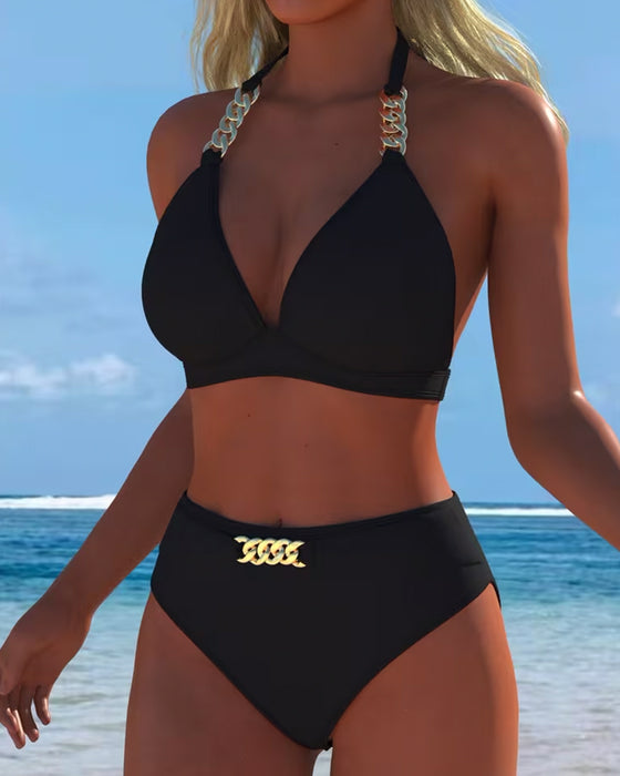 Bikini Halter Metall Spenne