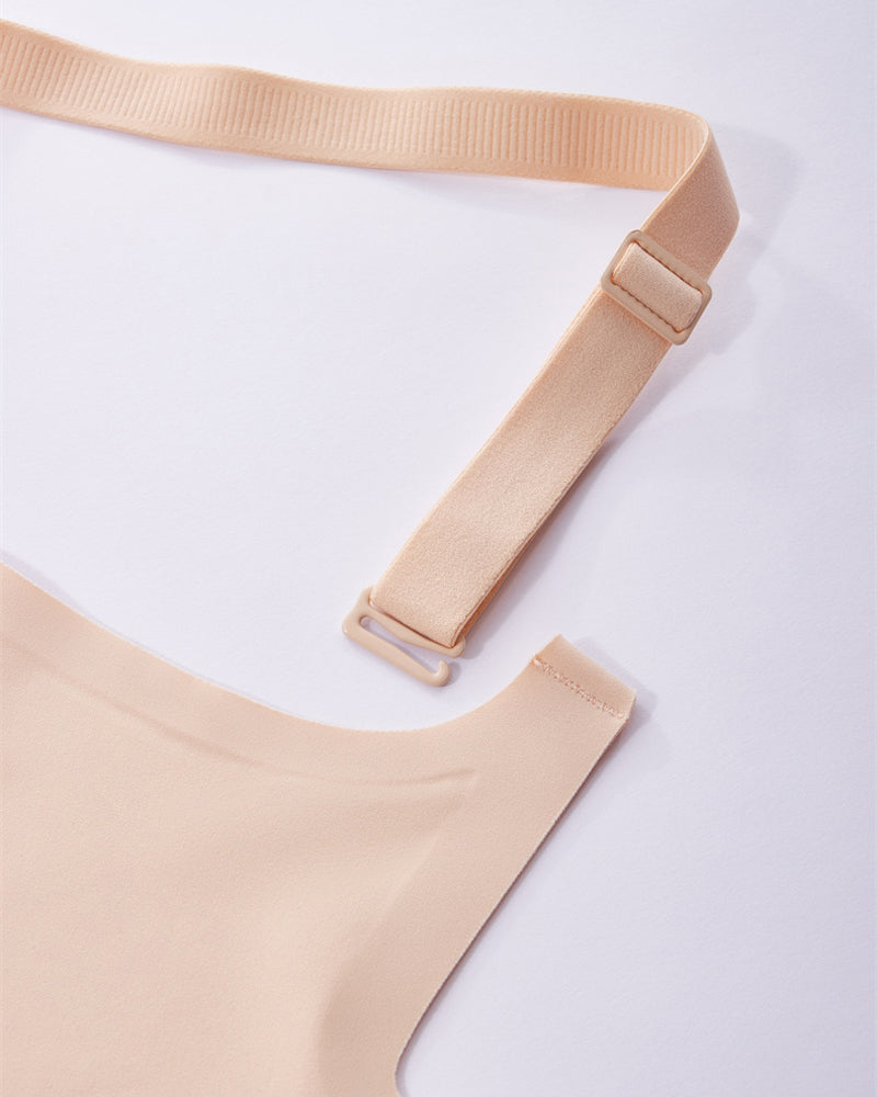 Dame-Bh Med Vanndråpeformet Utskjæring Og Blomstrete Bølgekant