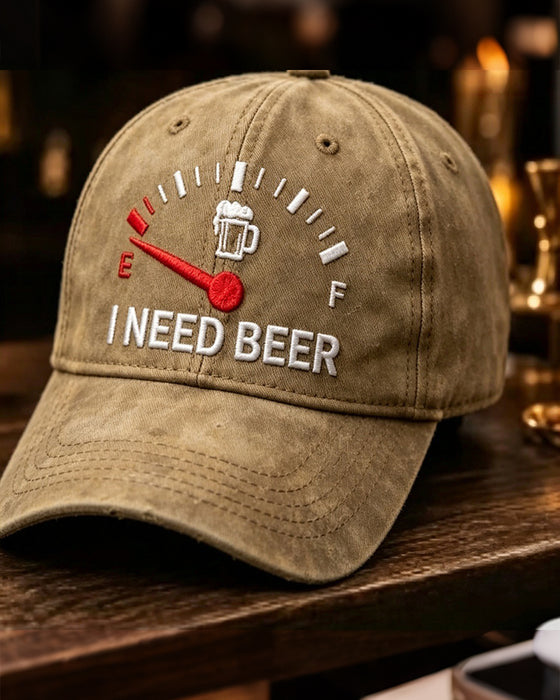 Dashboard Øl Brodert Baseball Caps