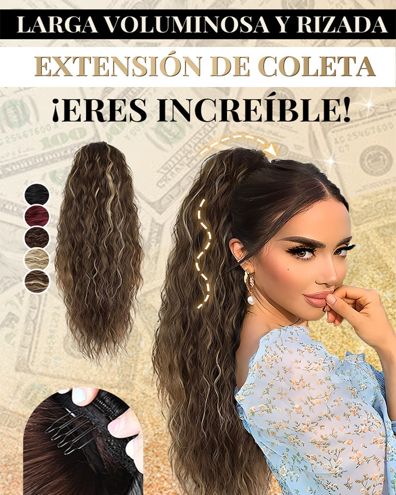 Lang Fyllig Og Krøllet Hårforlengelse