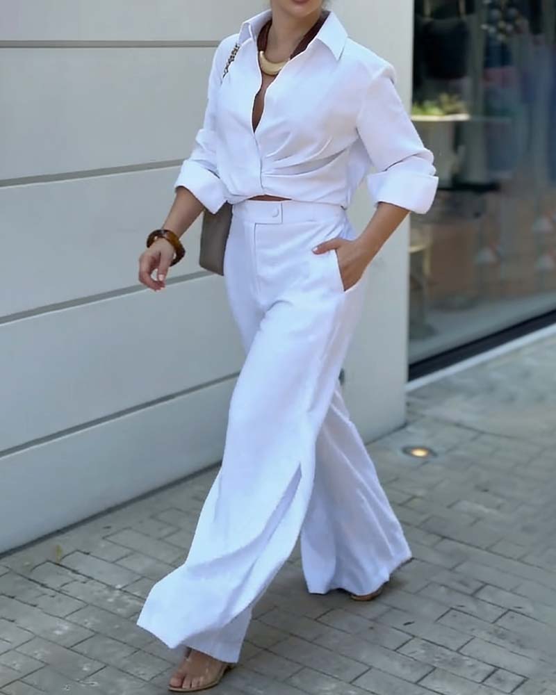 Bluse Jakkeslag Ensfarget Allsidig