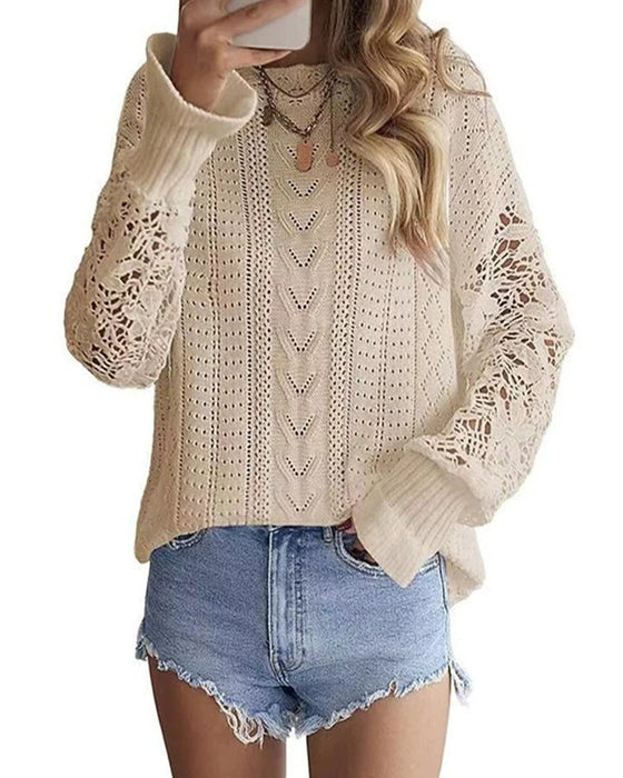 Pullover Enfarget Rund Hals