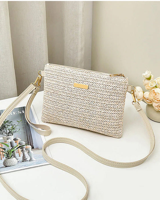 Skulderclutch – Lettvekt, Allsidig, Metalliske Aksenter ✨