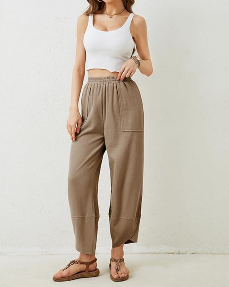 Bukse Dame Harem Tønne Bredt Ben