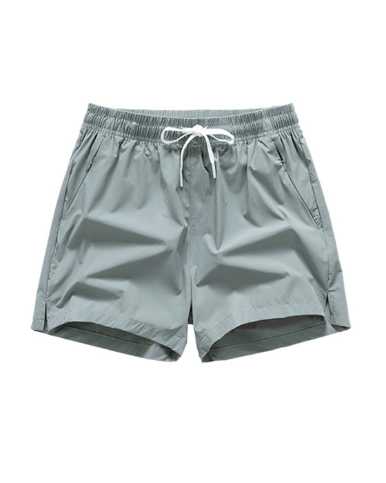 Shorts Menn Elastisk Midje Lomme Hurtigtørkende Is-Silke Sport