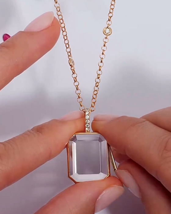 Pendant Og Halskjede Personlig Tilpasset Fotoboks