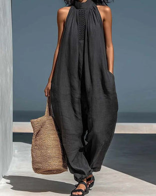 Jumpsuit Halter Hals Ermeløs