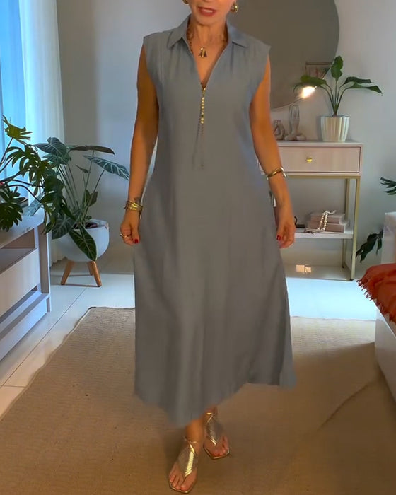 Kjole Elegant Jakkeslag Lang