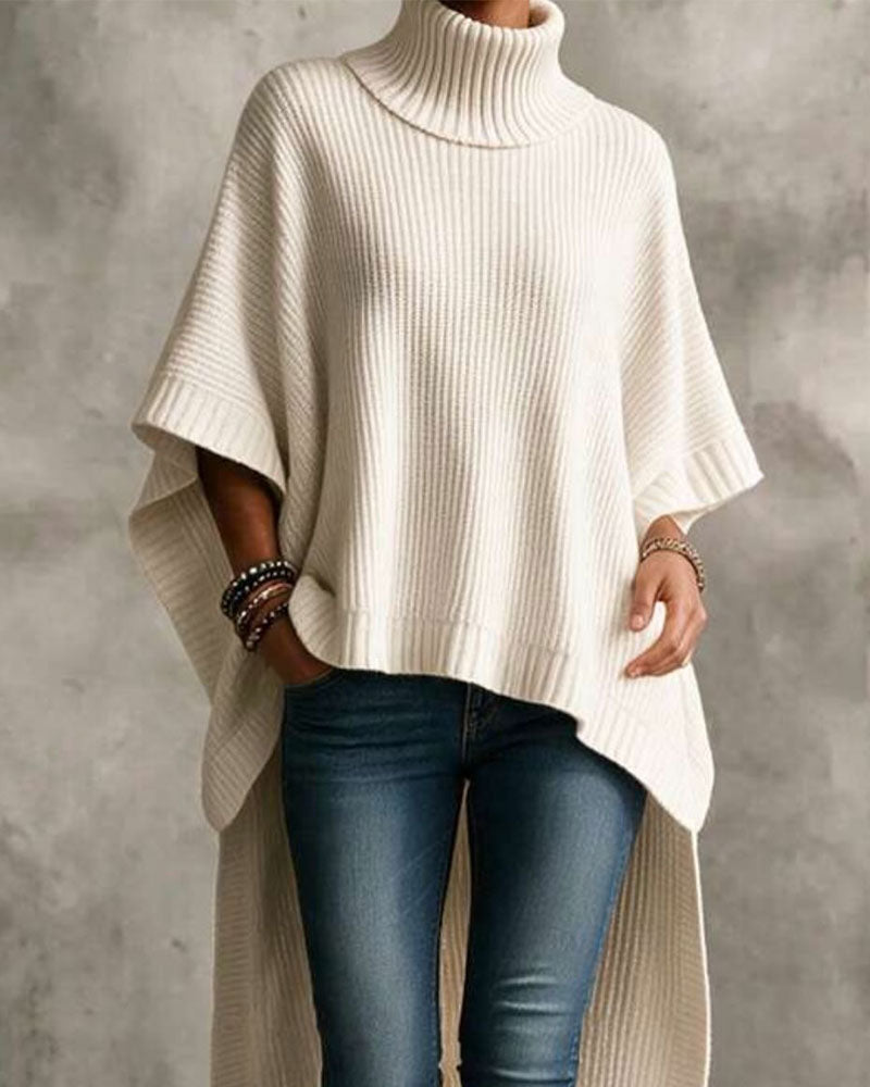 Genser Turtleneck Kappe Uregelmessig