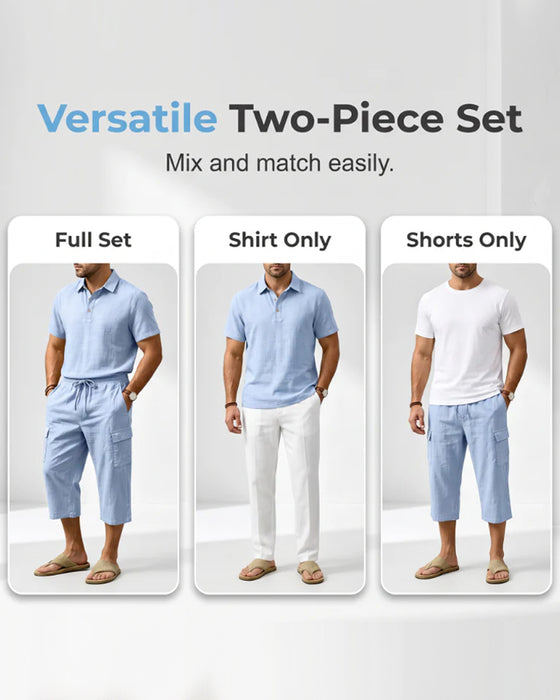 Set Polo Topp Capri Bukser