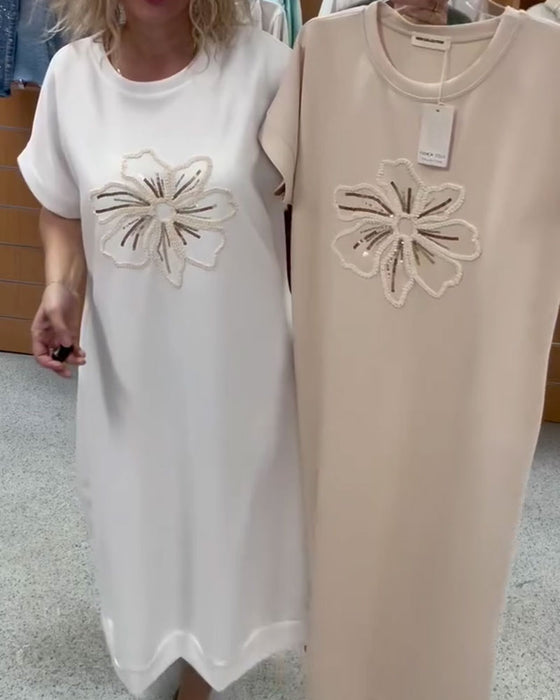 Kjole Paljett Brodert Uformell