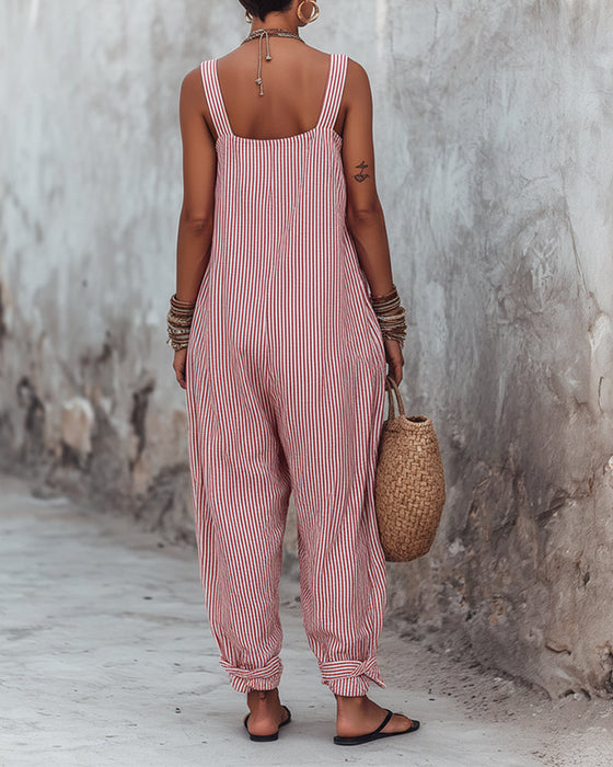 Jumpsuit Bred Stropp Stripede Overall