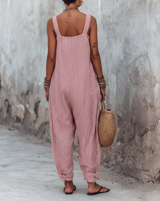 Jumpsuit Bred Stropp Stripede Overall