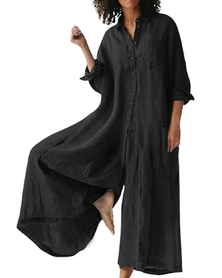 Jumpsuit Slag Løs Drapet Avslappnet