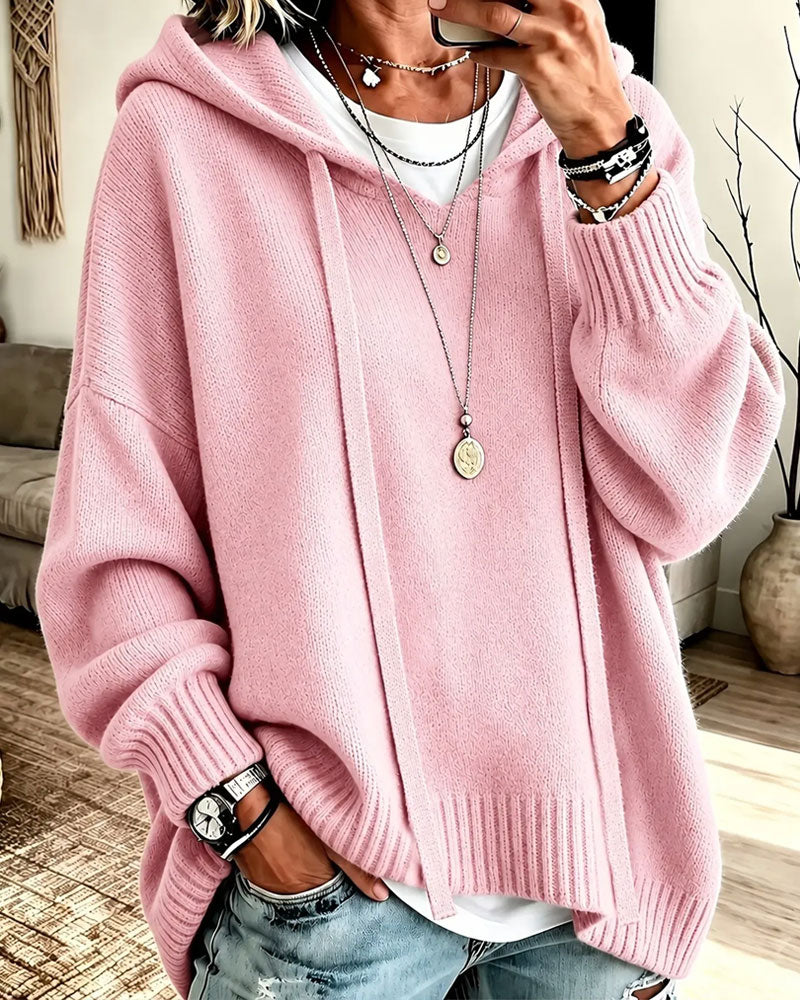 Pullover Hetter Snor Drop Skulder Løs