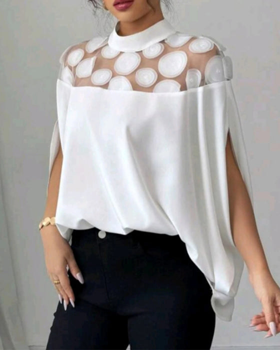Bluse Off-the-shoulder Flagermuserm Elegant