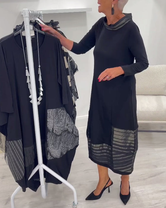 Stilfull Helfarget Kjole Med Sømføyning