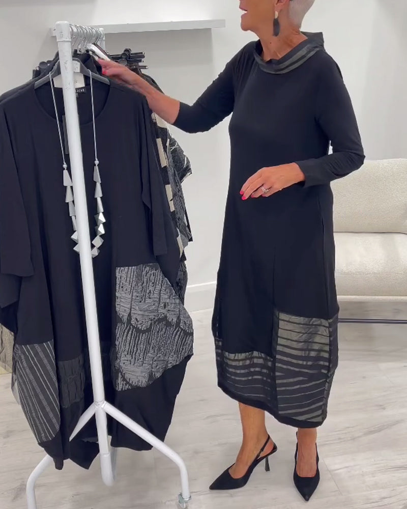 Stilfull Helfarget Kjole Med Sømføyning