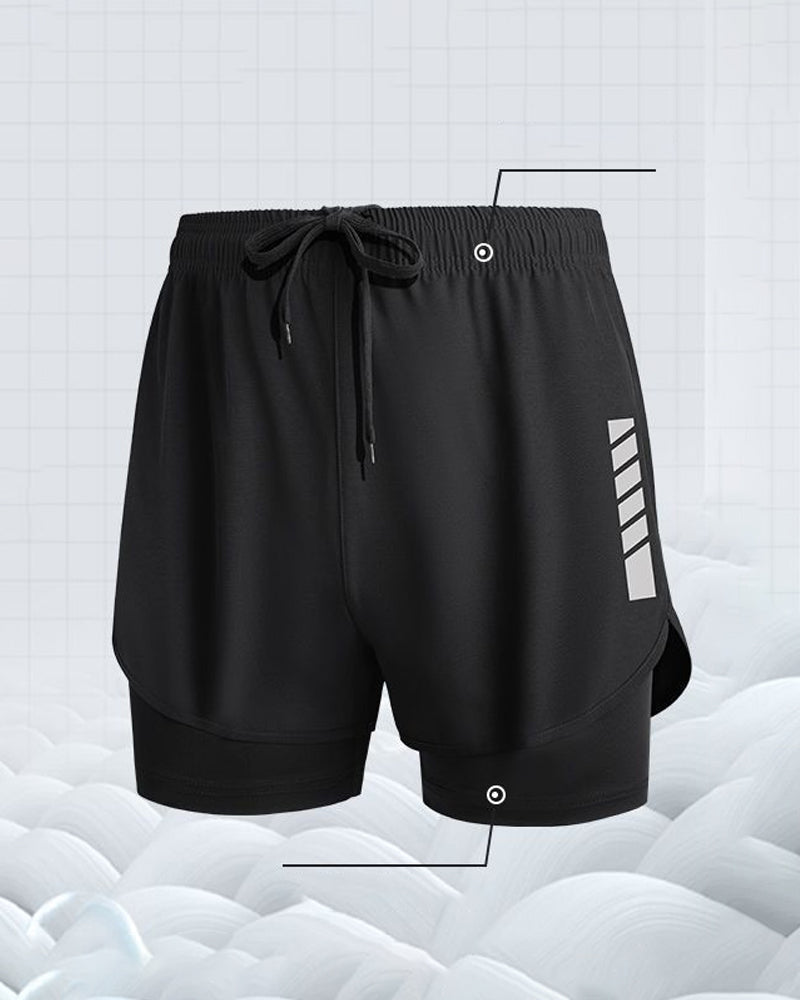 Herrer Shorts Bokserstil Dobbel Lag Beskjedenhet