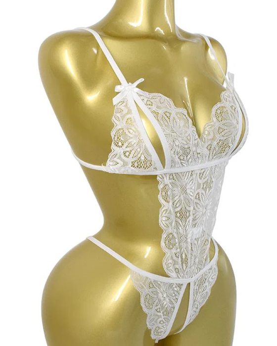 Lingerie Blonder Sløyfe En Del Sexy