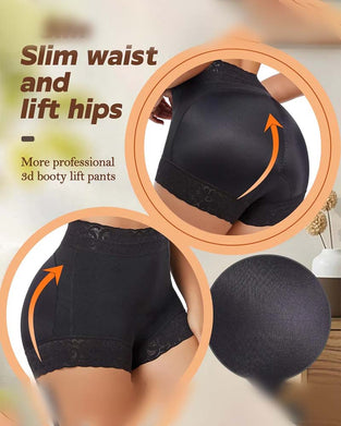 Kvinners Shorts Blonde Høy Midje Shapewear