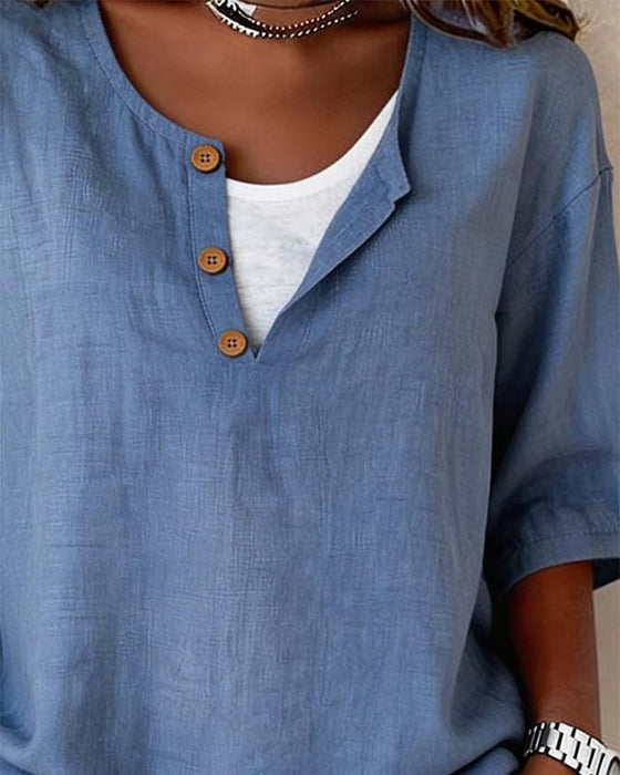Bluse Falsk Todelt 3/4-Erm