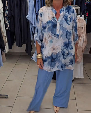 Bluse Akvarell Blomstret Casual