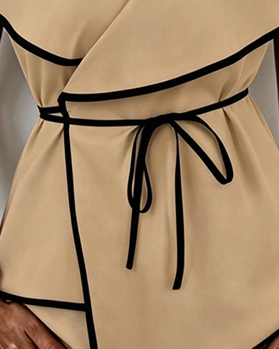 Bluse Ruffle Kors Knyte