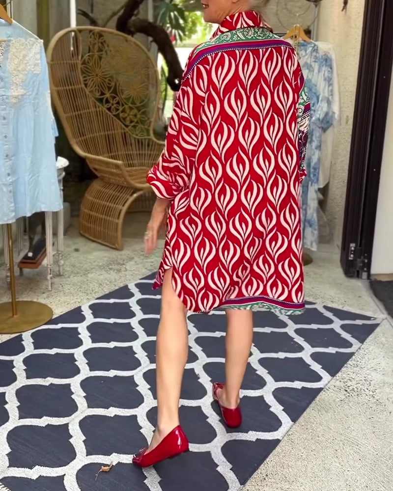 Kjole Bohemisk Skjorte