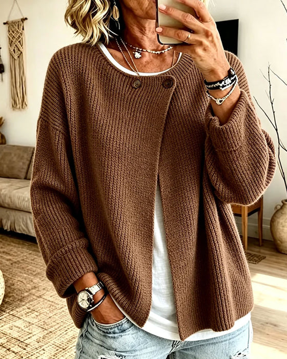 Cardigan Enfarget Langermet