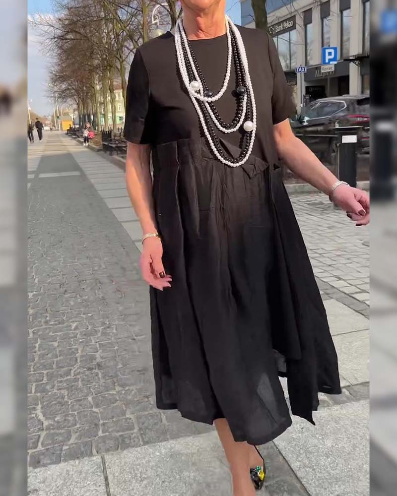 Kjole Uregelmessig Patchwork