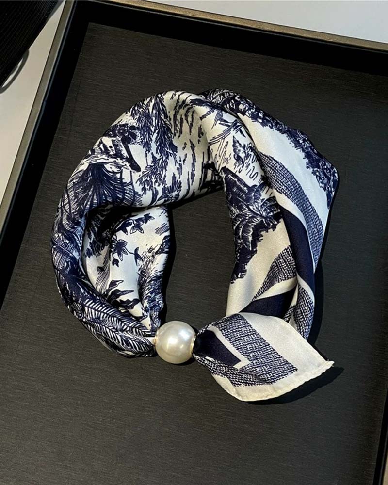 Enkel Glamour: Perlehalsbåndskjerf 🧣