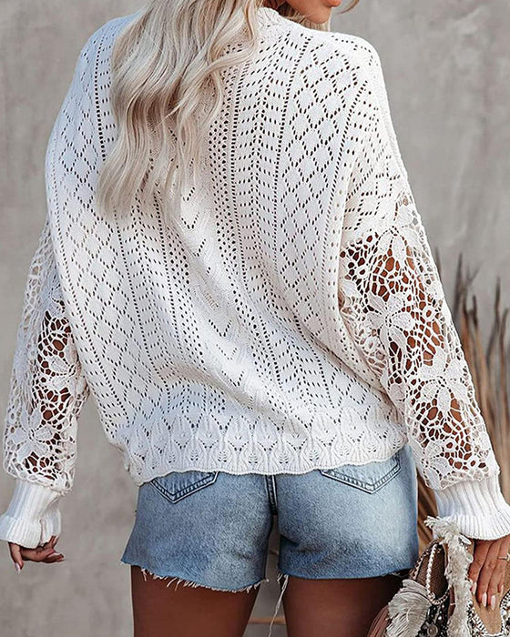 Pullover Enfarget Rund Hals