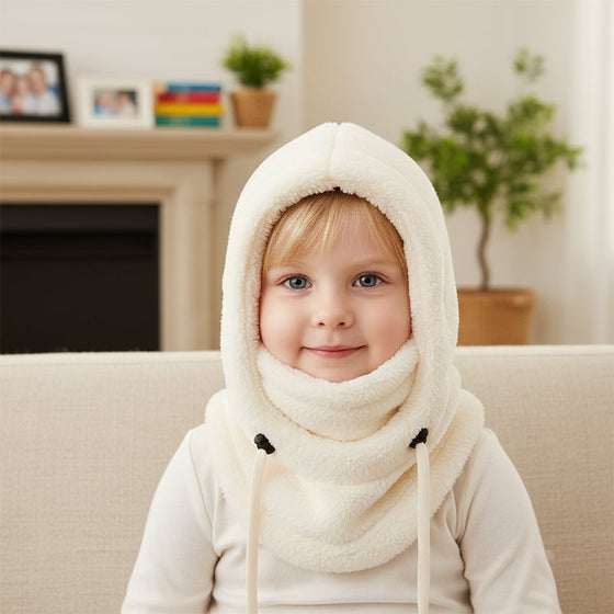 Barn 3-I-1 Fleece Vinterhette