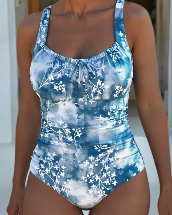 Ettstykke Tie-Dye Blomstret