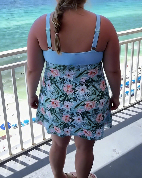 Badedrakt med trykk, avslappet todelt