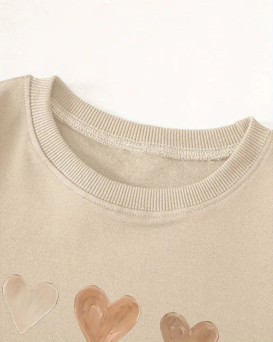 Genser Fargerik Hjerteformet Overdel