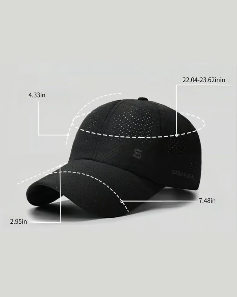 ☀️ Pustende Kjølig Perforert Baseballcaps | Lettvekt Solbeskyttelseshatt