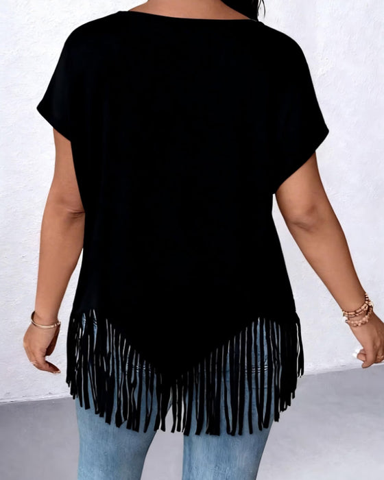 T-Shirt Tassel Design Detalj