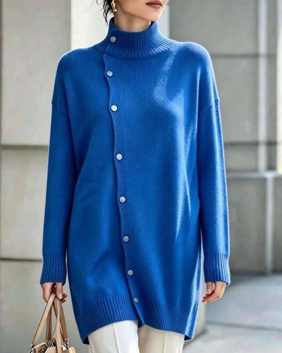 Cardigan Turtleneck Enkelknappet