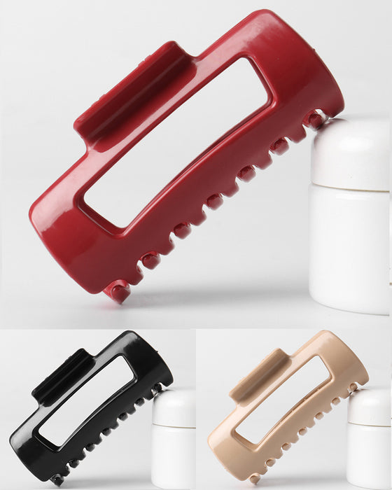 Myk Hårklype I Silikon, Bakhodestøtte, Hårspenne