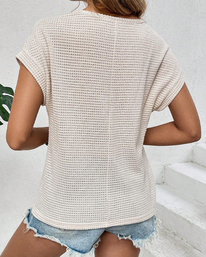 T-Skjorte Raglan Nett Hul Ut Pustende