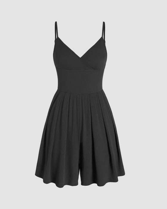 Ensfarget Uformell Jumpsuit