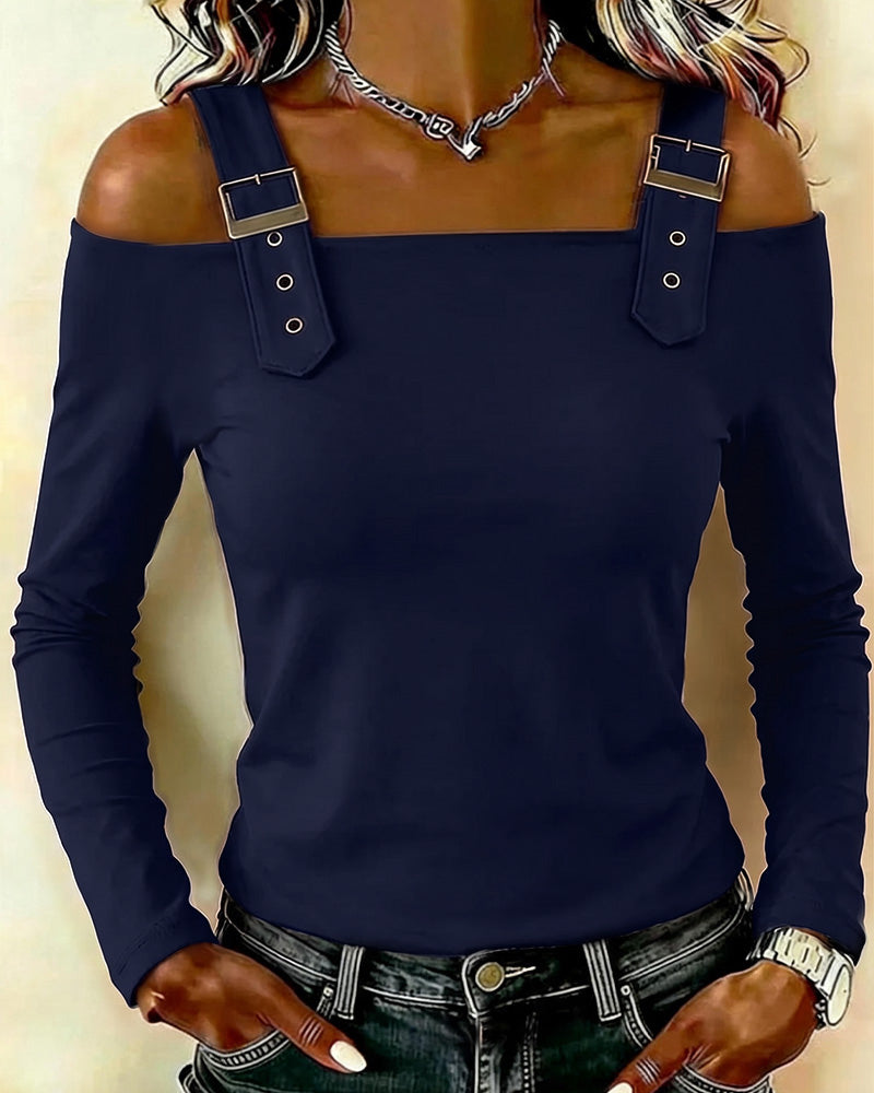 Topp Lang Erme Off-Shoulder Kamisol