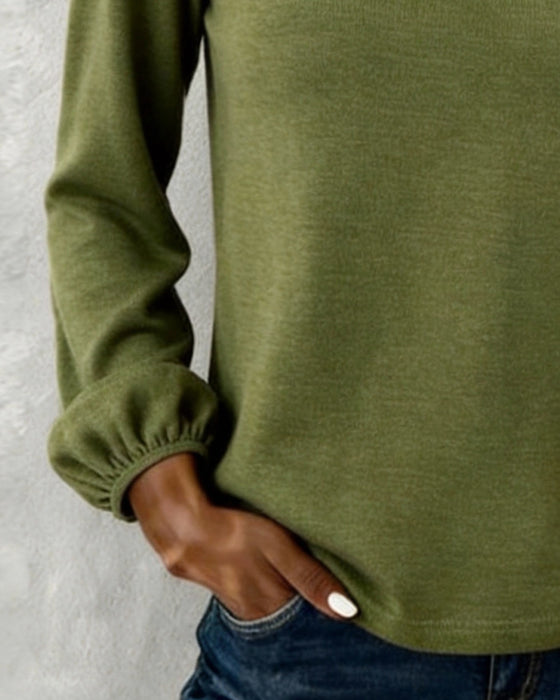 Topp Knapp Detalj Langermet