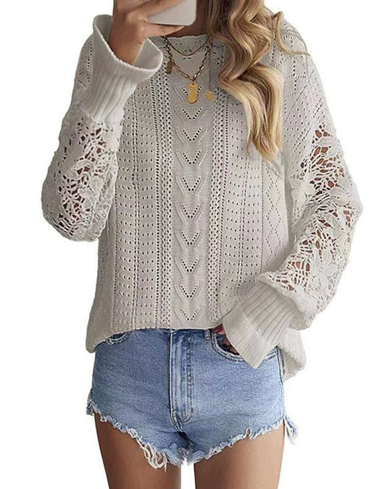 Pullover Enfarget Rund Hals