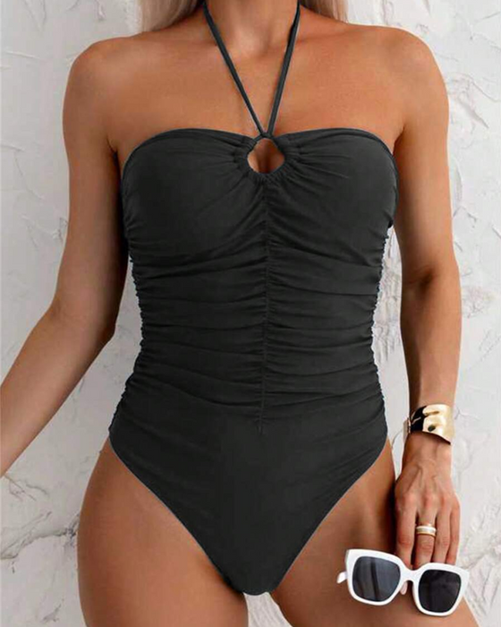 Bikini Ensfarget Én Del