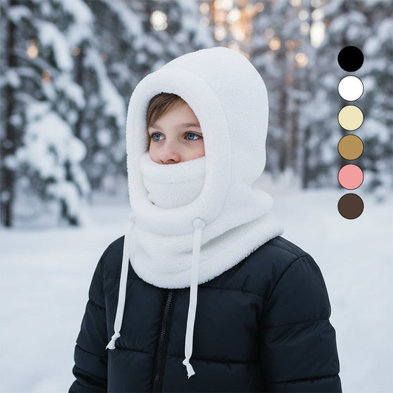 Barn 3-I-1 Fleece Vinterhette